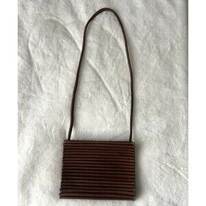 Emporio Armani Women Brown Leather Crossbody Bag